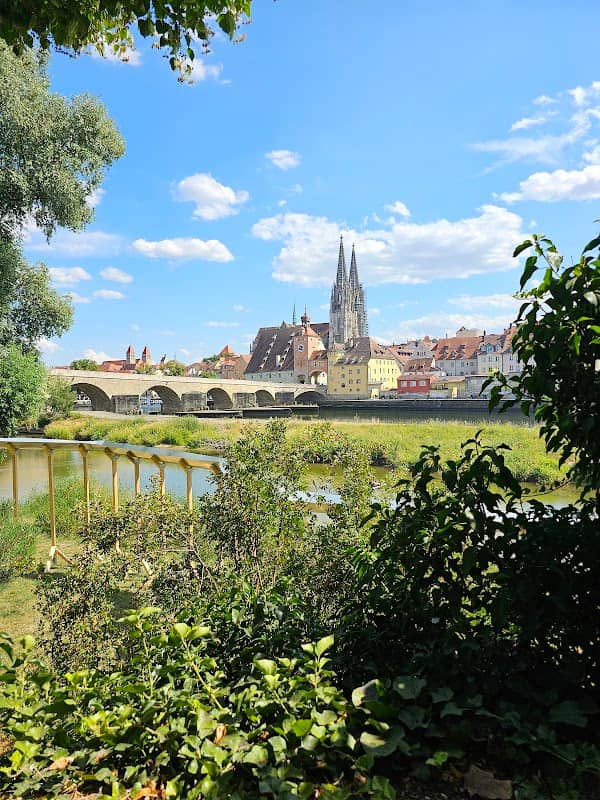 Post card view of Regensburg-Old stone bridge - Image 2