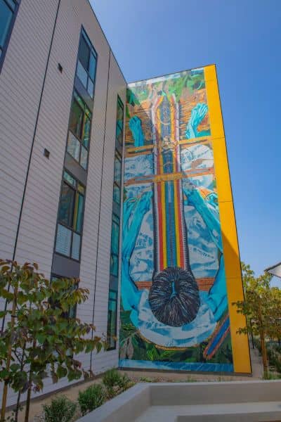“They Wove What they Say” mural by Iris Yirei Hu - Image 2