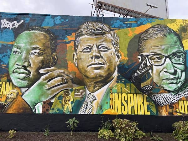 MURAL: Dream, Inspire, and Justice (MLK, JFK, and RBG) - Image 3
