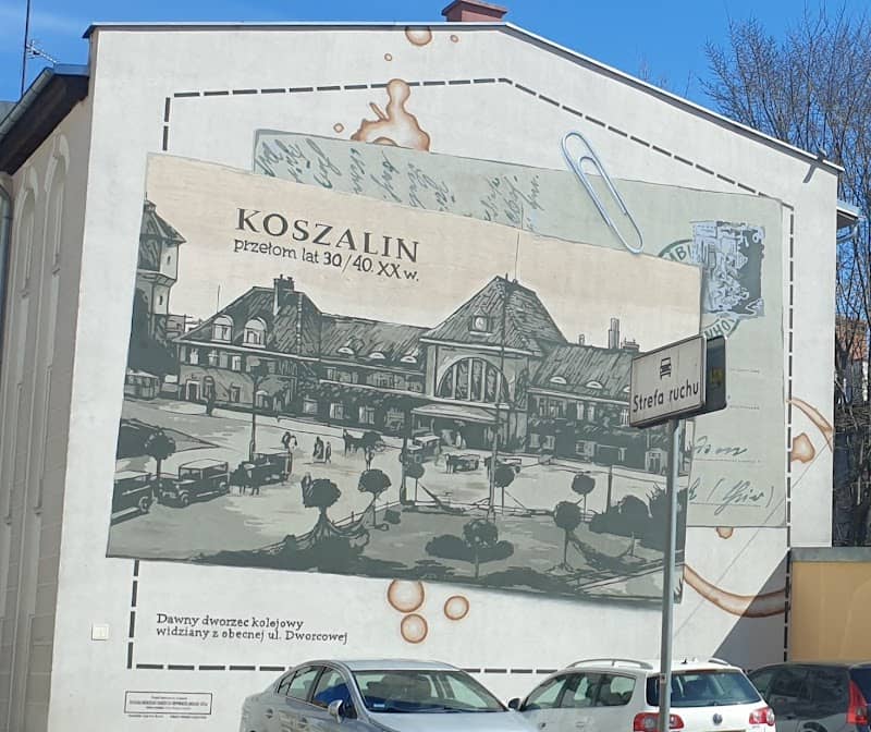 Mural historyczny dawny dworzec kolejowy - Image 1