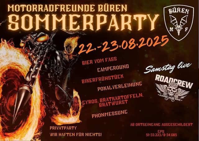 Sommerparty Motorradfreunde Büren - Image 1