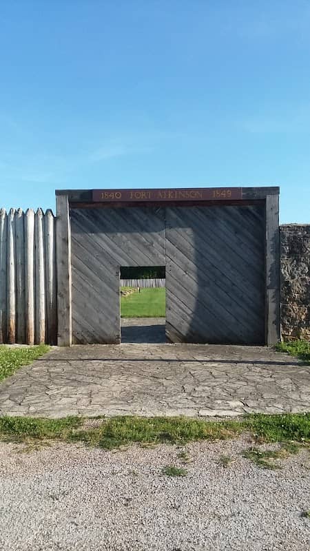 Natural Resources Department Historical Fort Atkinson Entrance - Image 1
