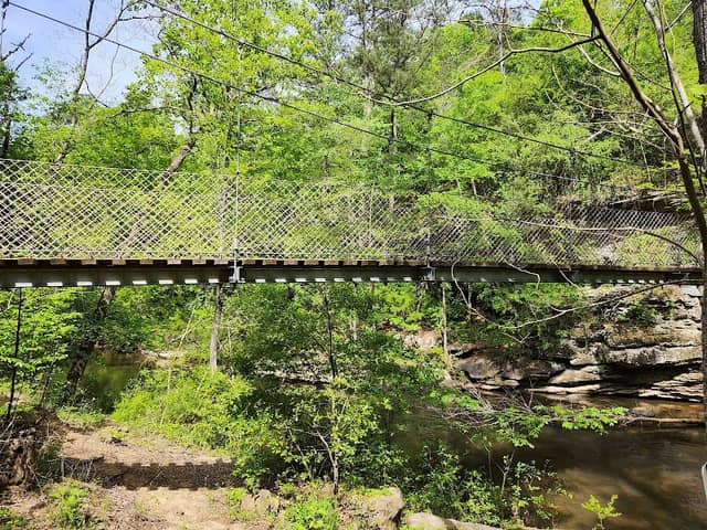 Noccalula Falls Suspension Bridge - Image 2