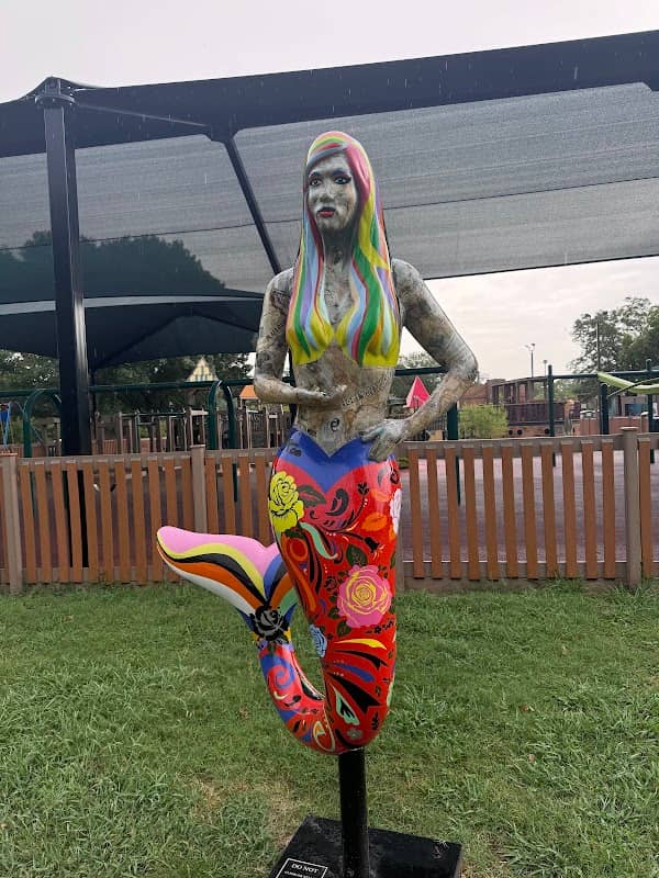 Mermaid Statue #10 Blooming Brightly - Image 1