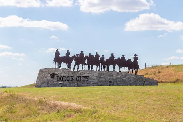 Dodge City Cowboy Welcome Sign - Image 3