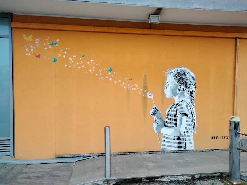 Street Art - bambina con soffione - Image 1