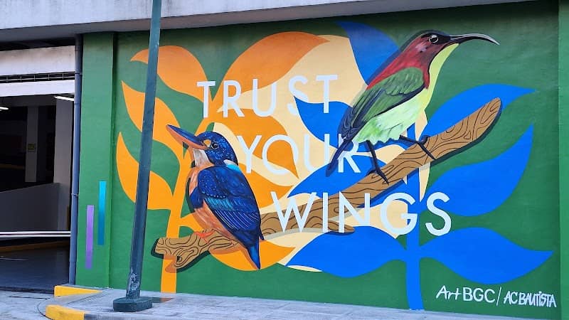 Trust Your Wings Art Mural - Image 1