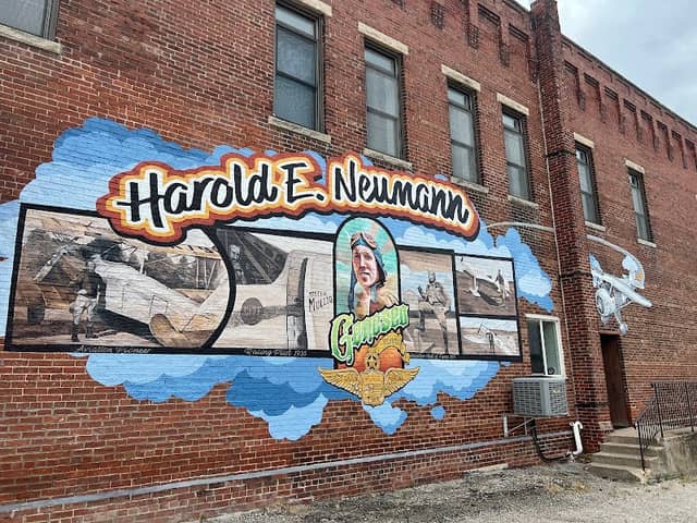 Harold Neumann Aviation Pioneer Mural - Image 1