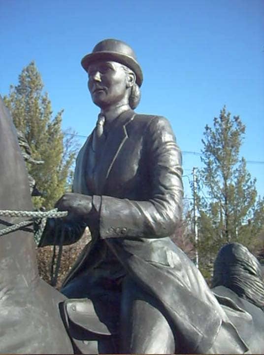 Mary Gaylord McClean and Santana Lass Statue - Image 1