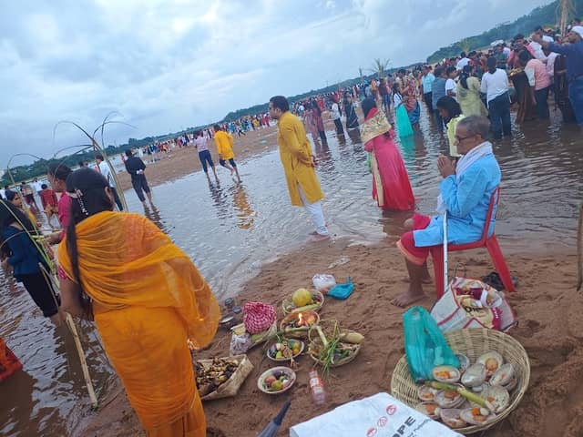 Kuakhai River Chhat Ghat(Indian Festival) - Image 1