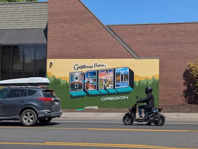 Greetings from Bend Postcard Mural - Image 1