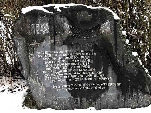 Gaisfelder Urkundenstein - Image 1