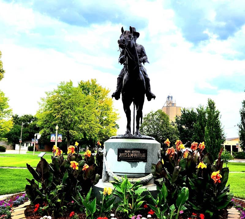James B McPherson Equestrian Statue - Image 1