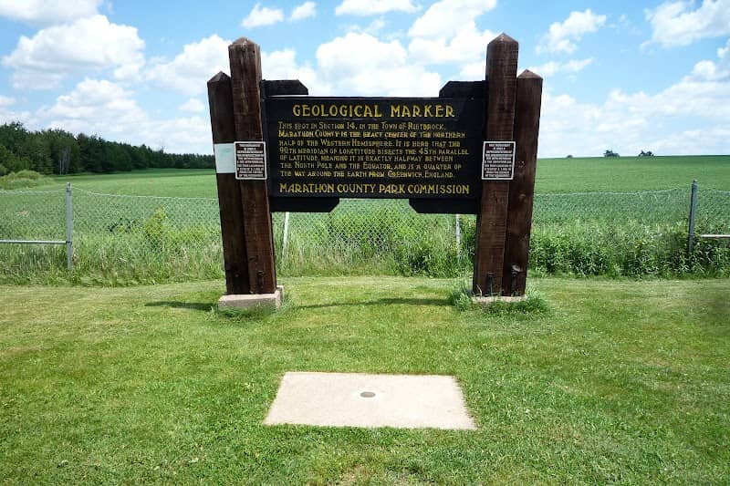 Exact Center of the Northern Half of the Western Hemisphere: 45 × 90 Geographical Marker - Image 1