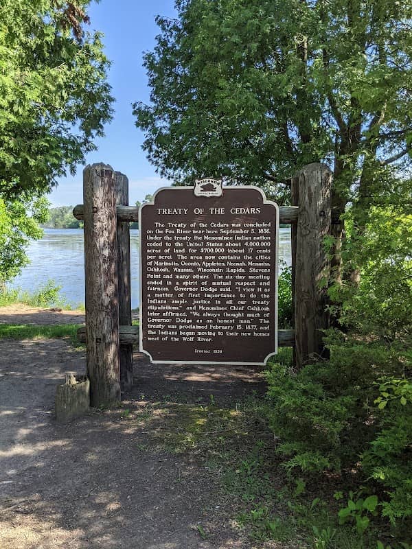 Treaty of the Cedars Historical Landmark - Image 1