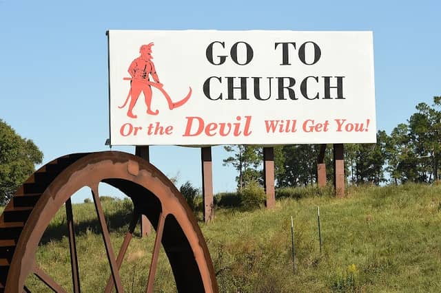 “Go to Church” sign - Image 1