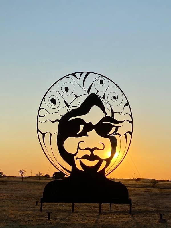 Kimberley Moon Rise Girl Sculpture - Image 1
