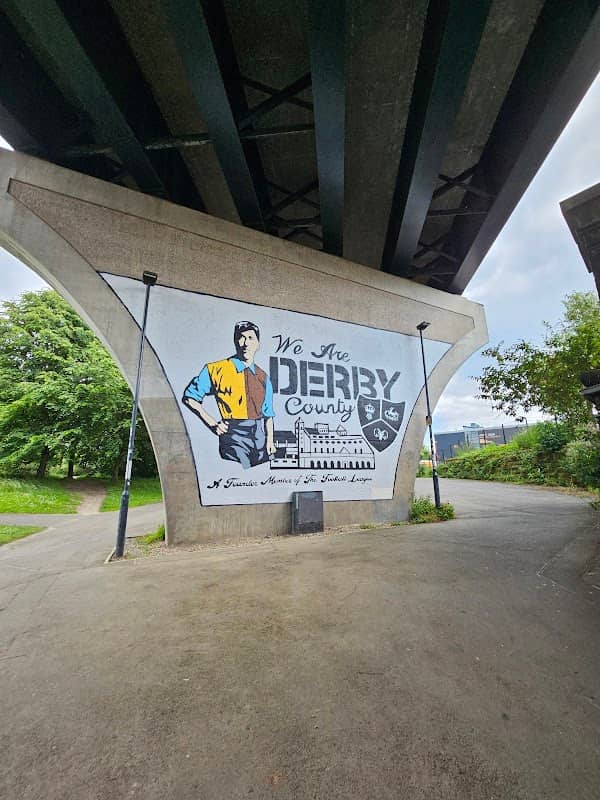 The Derby County mural (Steve Bloomer) - Image 2