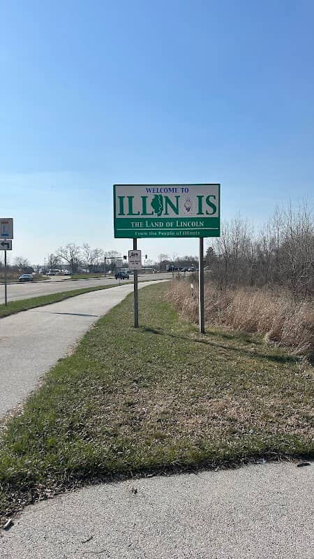 Welcome To Illinois Sign - Image 1