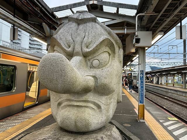Takao Station Tengu Statue - Image 1