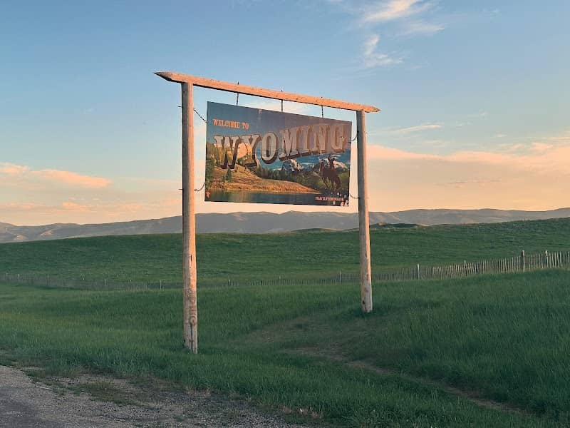 Welcome to Wyoming Sign - Image 1