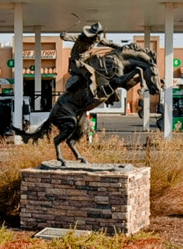 Statue - Bronco Buster - Image 1