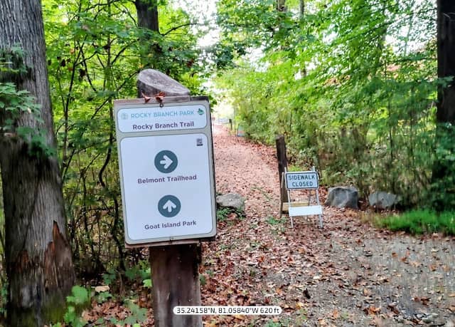 Junction CLOSED : Rocky Branch Trail - Goat Island Park - Image 2