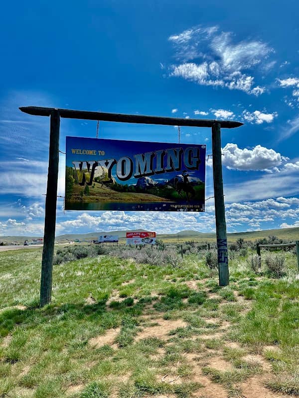 Welcome to Wyoming Sign - Image 1