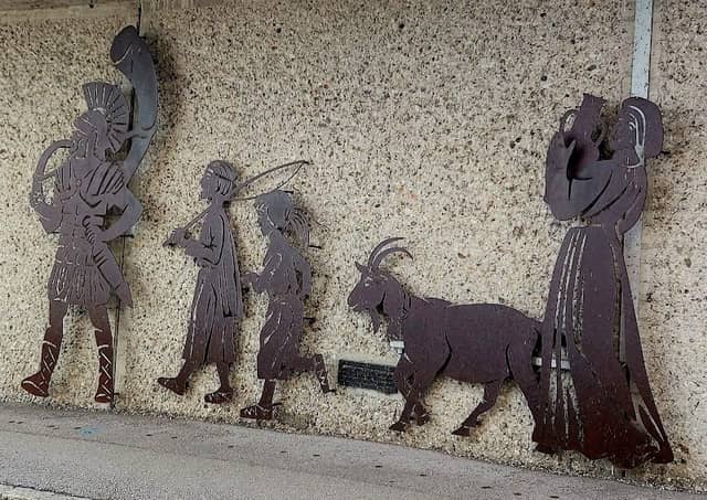 Stahlscherenschnitt "Römische Familie" - Image 1
