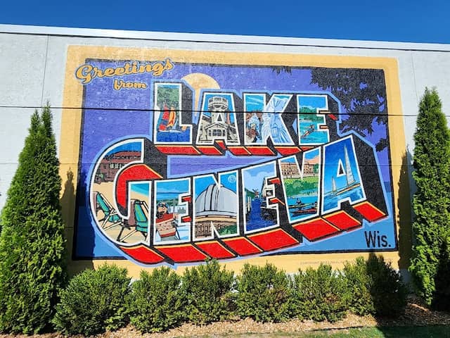 Greetings from Lake Geneva Mural - Image 1