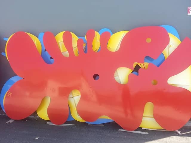 Grande mural "AMEBAS" - "A ORIGEM DA VIDA" de LUÍS SOARES - Image 1