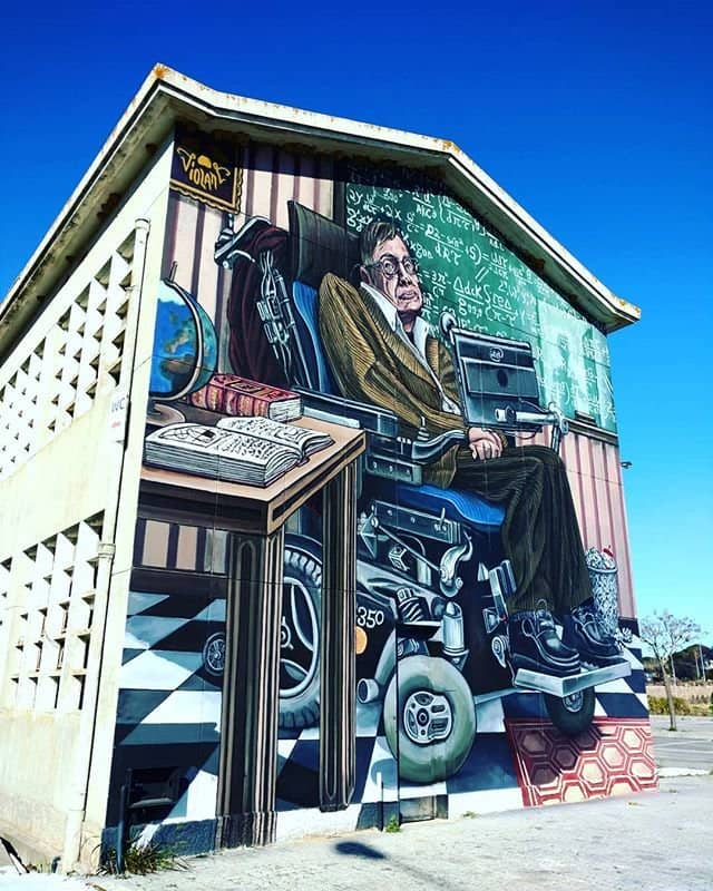 Street Art Stephen Hawking by Violant - Image 1