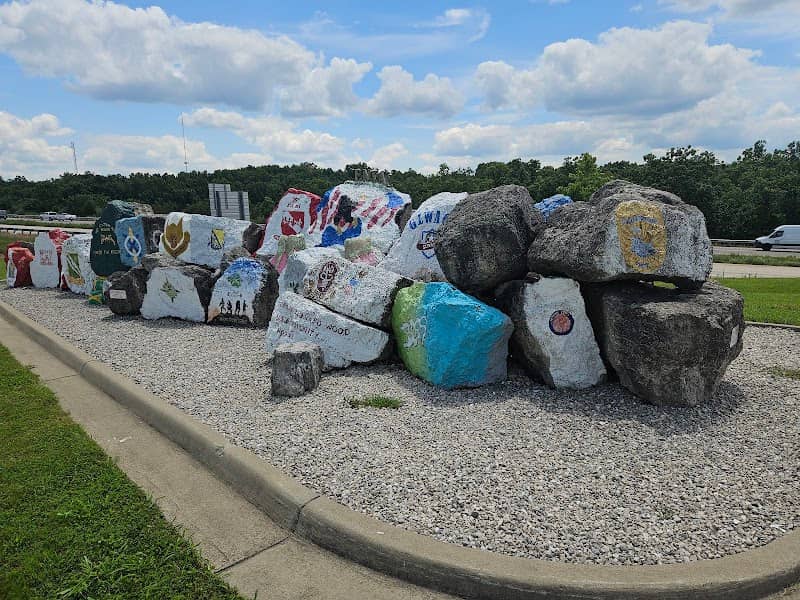 The Freedom Rock w/ military unit rocks - Image 1