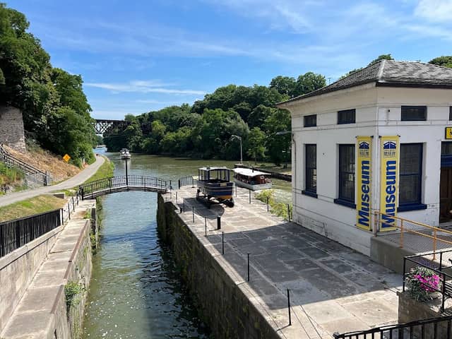 Historic Erie Canal "Flight of Five" Combined Locks - Image 2