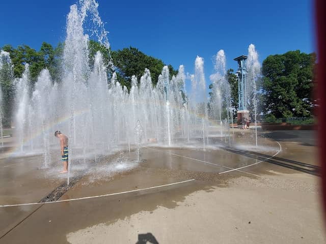 Interactive Play Fountain At River Heritage Park - Image 2