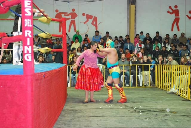 Chola's Wrestling Garage Art - Image 1