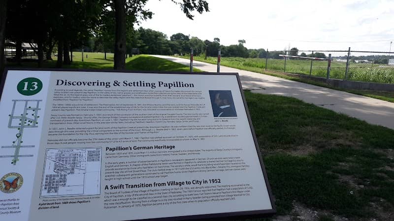 Papillion Historical Sign: Discovering and Settling Papillion - Image 2