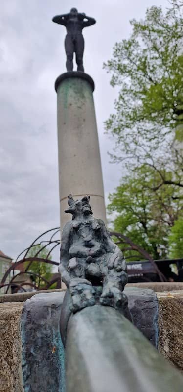 fontan with a figure of devil - Image 1