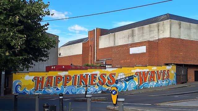 Happiness comes in waves Mural - Image 1