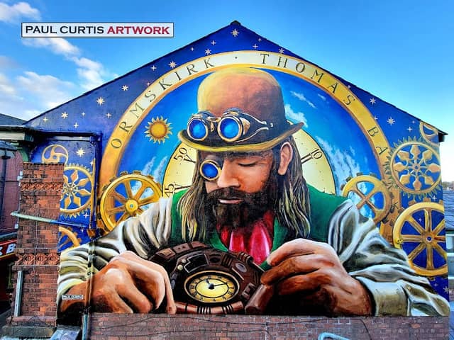 The Clockmaker Mural by Paul Curtis - Image 1