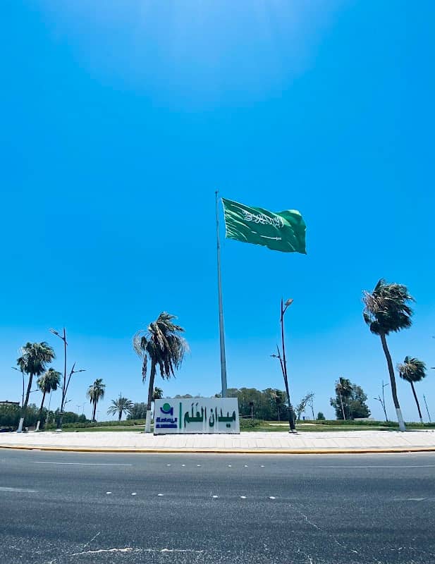 Flag roundabout in Alqatif - Image 1