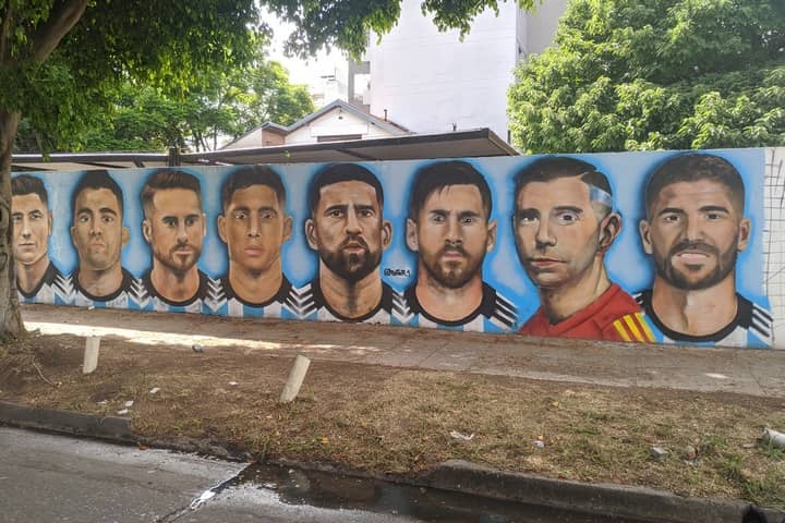 Mural Selección Argentina - Campeón del Mundo Qatar 2022 - Image 1