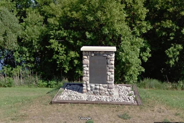 Original Site of Fisher's Landing Historical Marker - Image 1