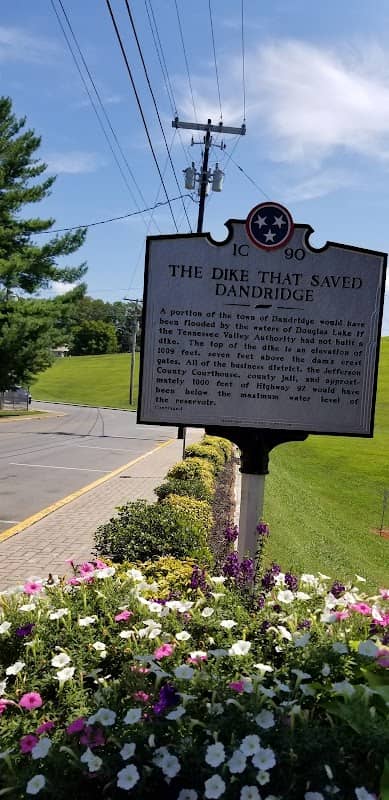 The Dike that Saved Dandridge Historical Marker - Image 2