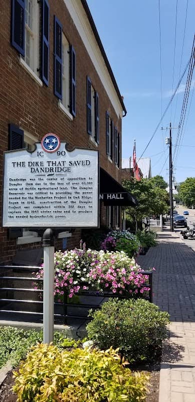 The Dike that Saved Dandridge Historical Marker - Image 1