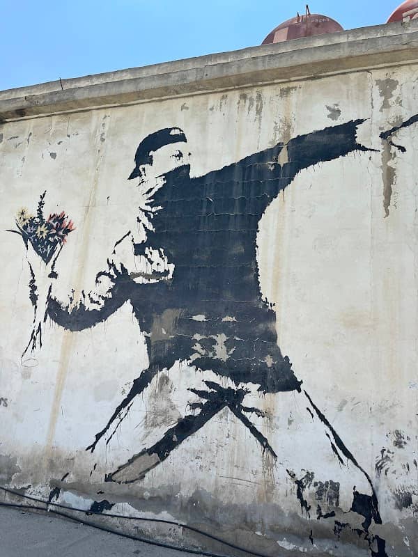 Rage, the Flower Thrower - Banksy Graffiti - Image 1