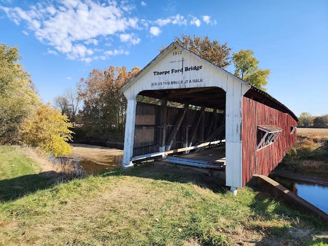 Historic Thorpe Ford Covered Bridge - Image 1