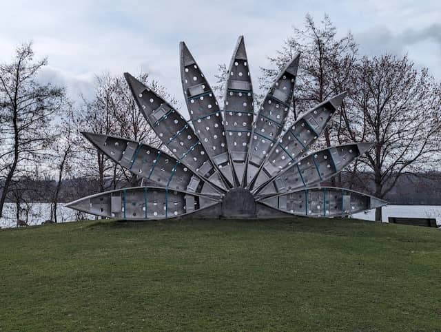 Gallup Park Canoe Fan Sculpture - Image 1