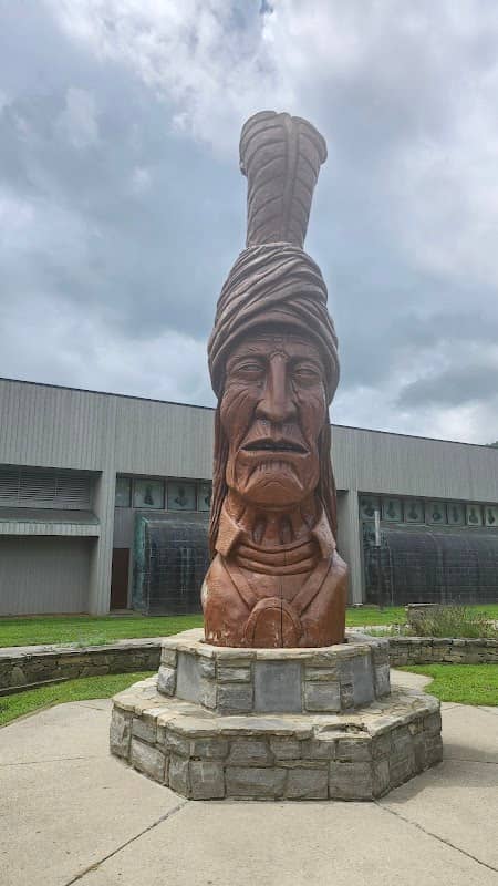 Sequoyah Wood Sculpture by Peter Toth - Image 1