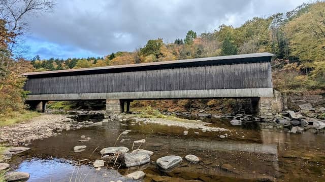 Historic Pier Covered Railroad Bridge - Image 2